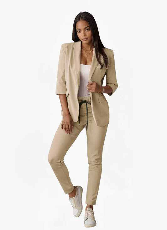 Lea Bergen™ | Ensemble Blazer og Jogger Sett