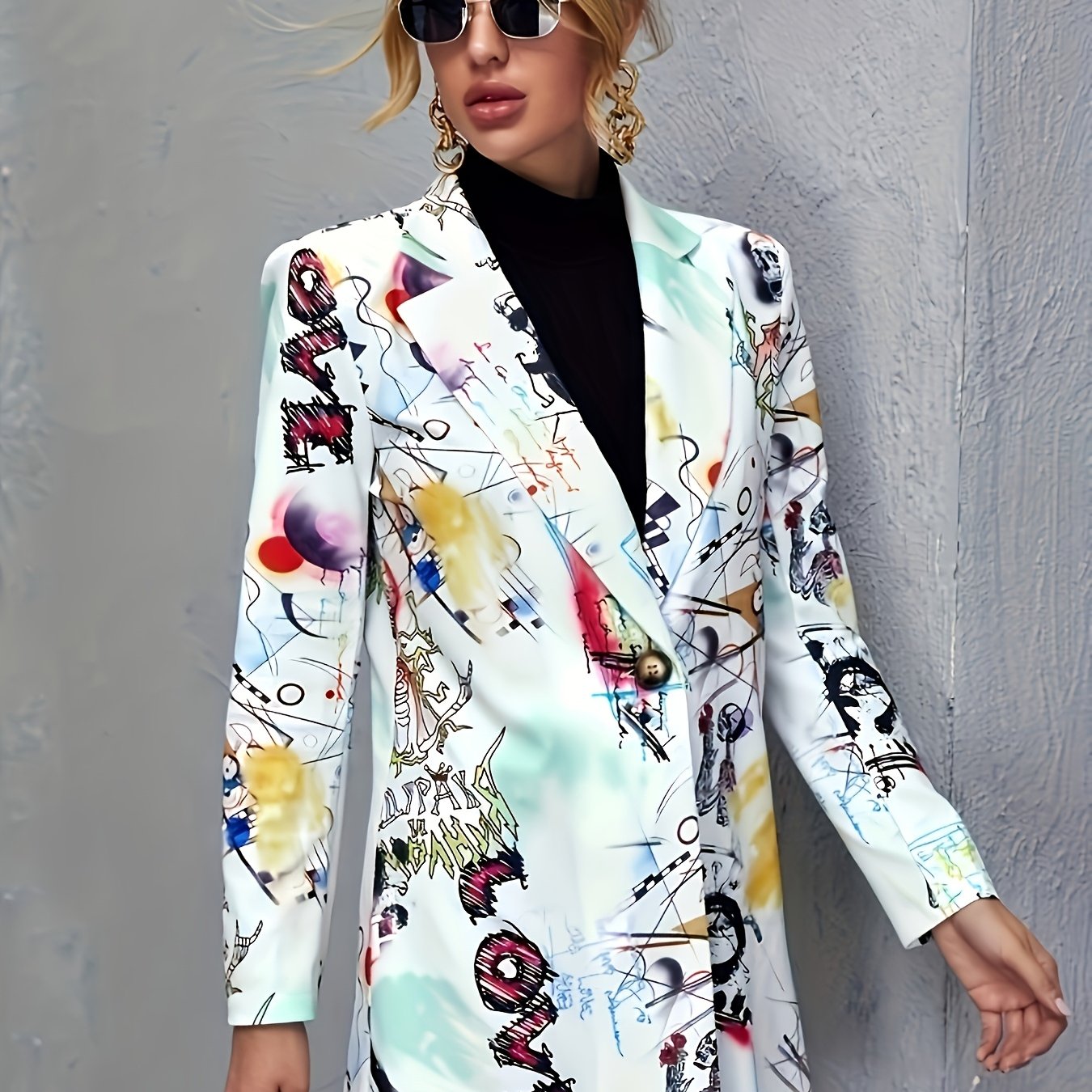JOLENE | STATEMENT PRINT BLAZER