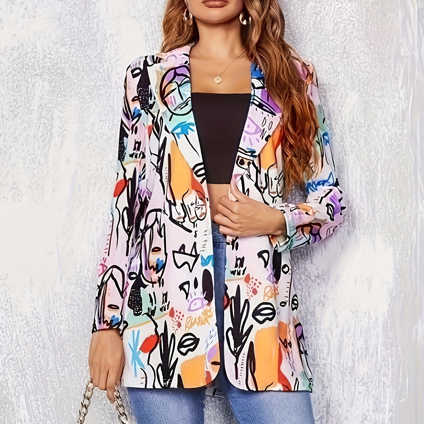 JOLENE | STATEMENT PRINT BLAZER