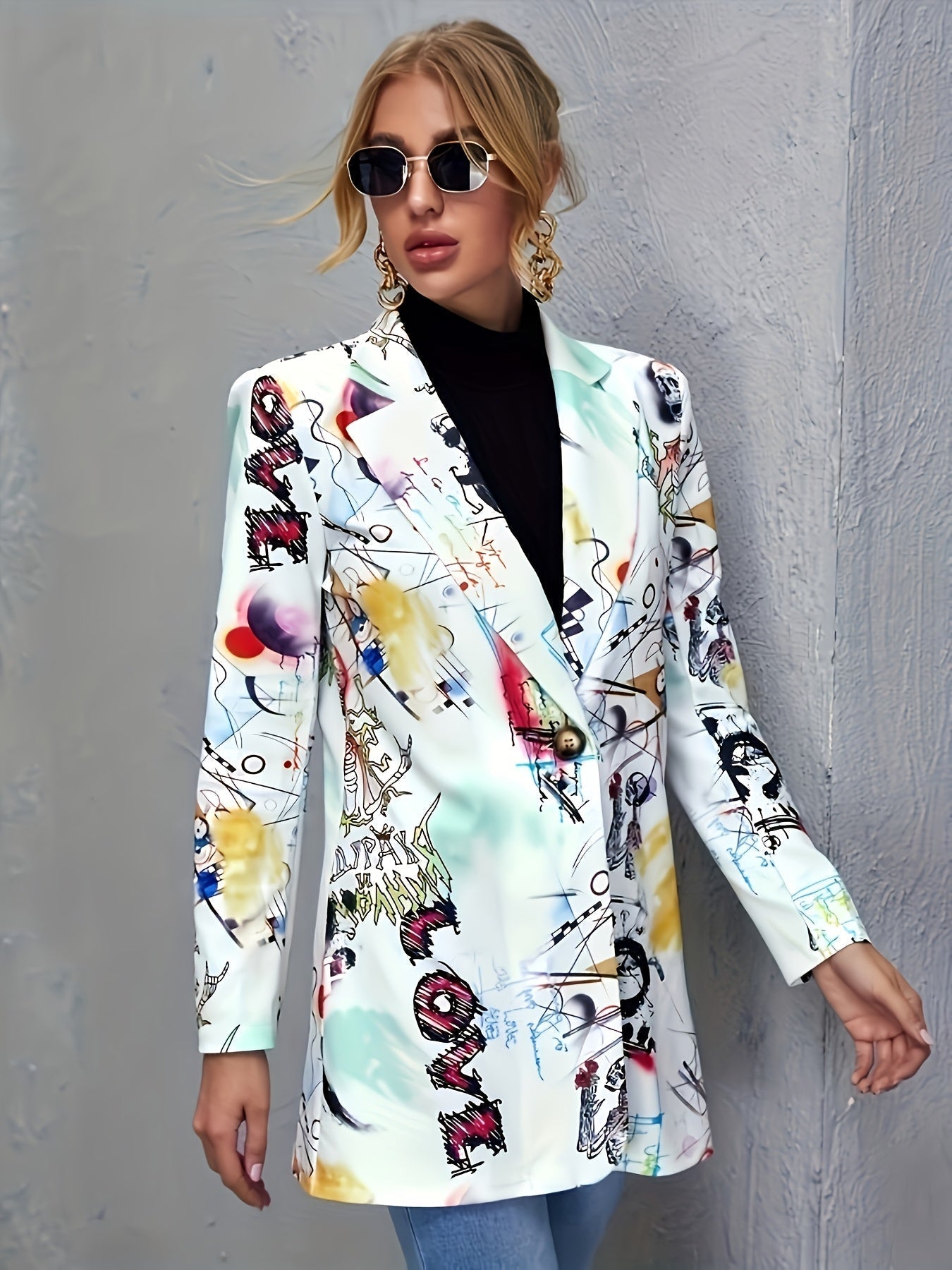 JOLENE | STATEMENT PRINT BLAZER