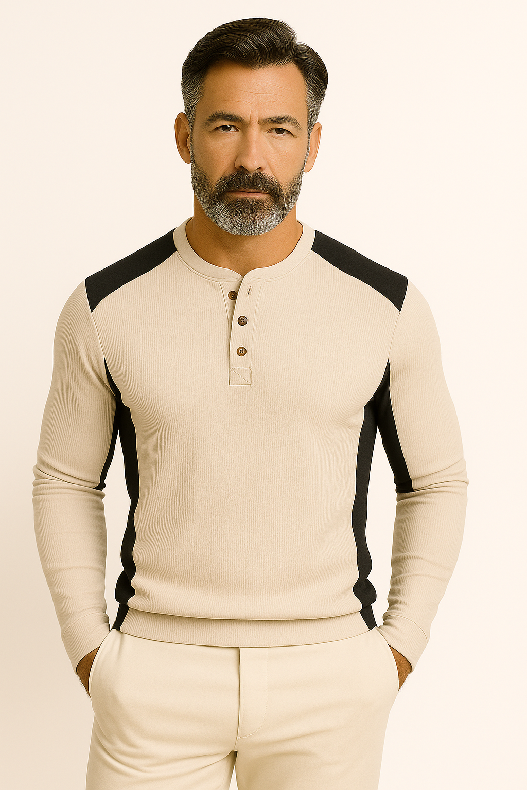 Stein | Langermet skjorte med vaffelmønster