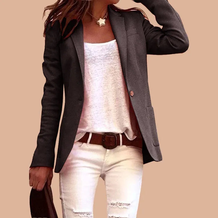 LEONA | CASUAL ENKELT-KNAPP BLAZER