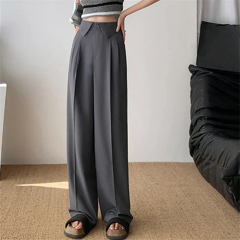 Lea Bergen™ | Elegant Utrapningsbukse med Struktur