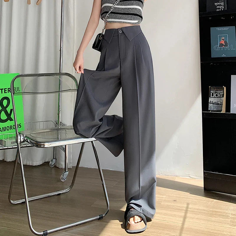 Lea Bergen™ | Elegant Utrapningsbukse med Struktur