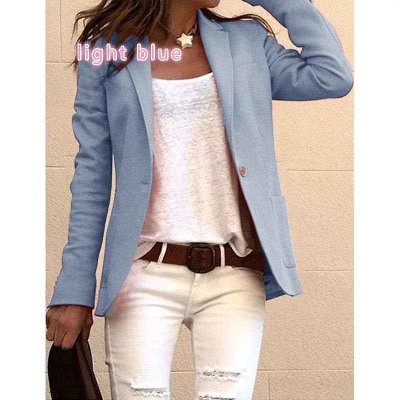 LEONA | CASUAL ENKELT-KNAPP BLAZER