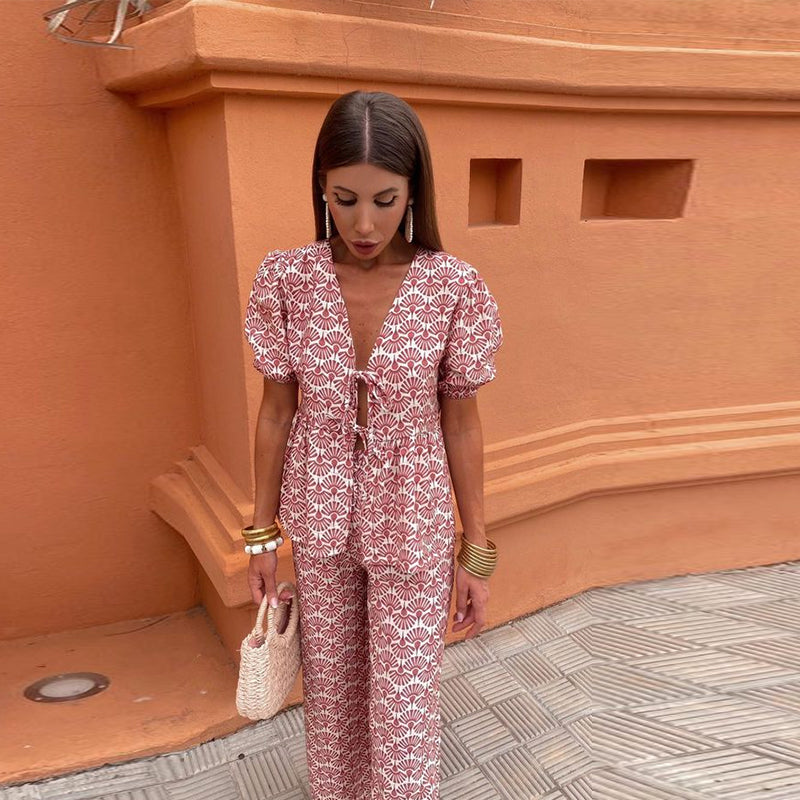 Lea Bergen™ | Sett med pufferm og knytedetalj