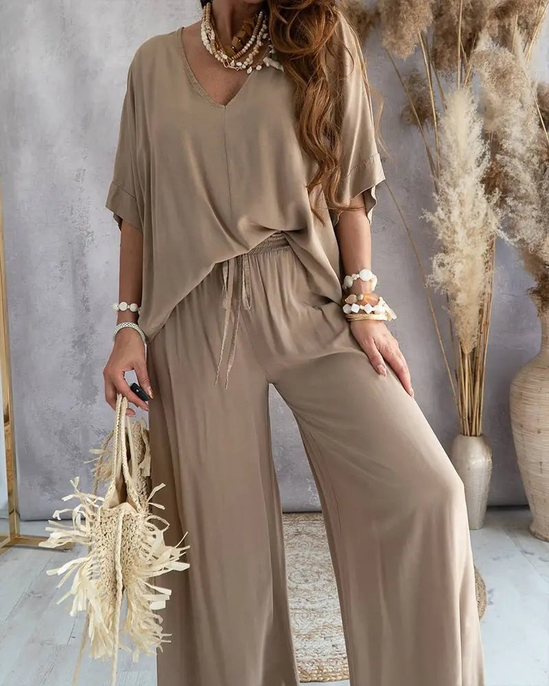 Lea Bergen™ | Boho Avslappet Loungewear Sett