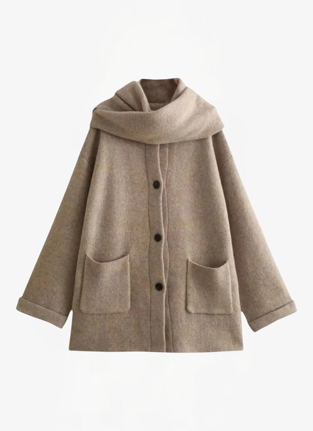 Lea Bergen™ | Cardigan med Skjerf