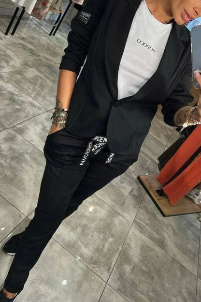 Lea Bergen™ | Ensemble Blazer og Jogger Sett