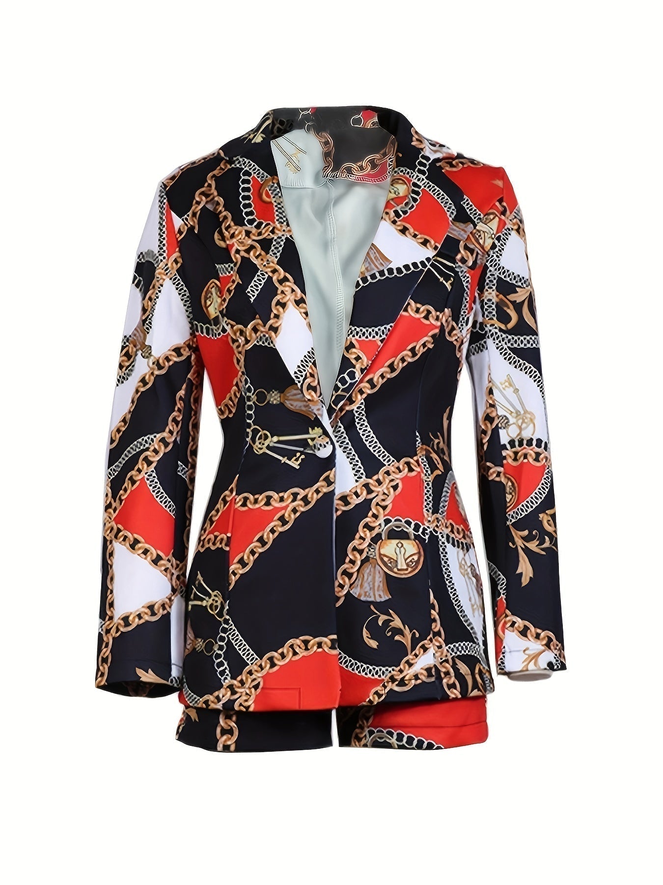 MONICA | KJEDETRYKK BLAZER SETT