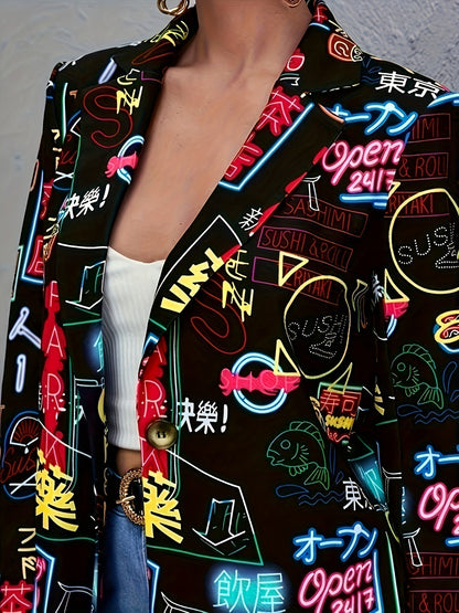 JOLENE | STATEMENT PRINT BLAZER