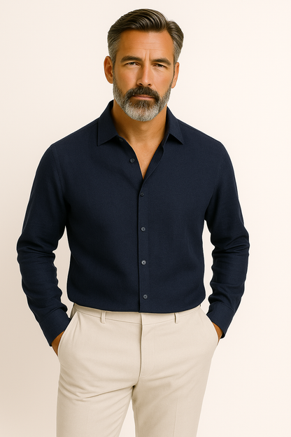 Gunnar｜Elegant oversize flanellskjorte for menn