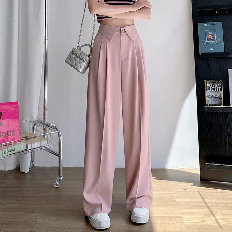 Lea Bergen™ | Elegant Utrapningsbukse med Struktur