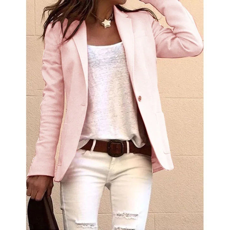 LEONA | CASUAL ENKELT-KNAPP BLAZER