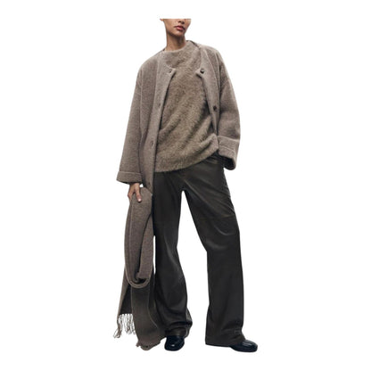 Lea Bergen™ | Cardigan med Skjerf