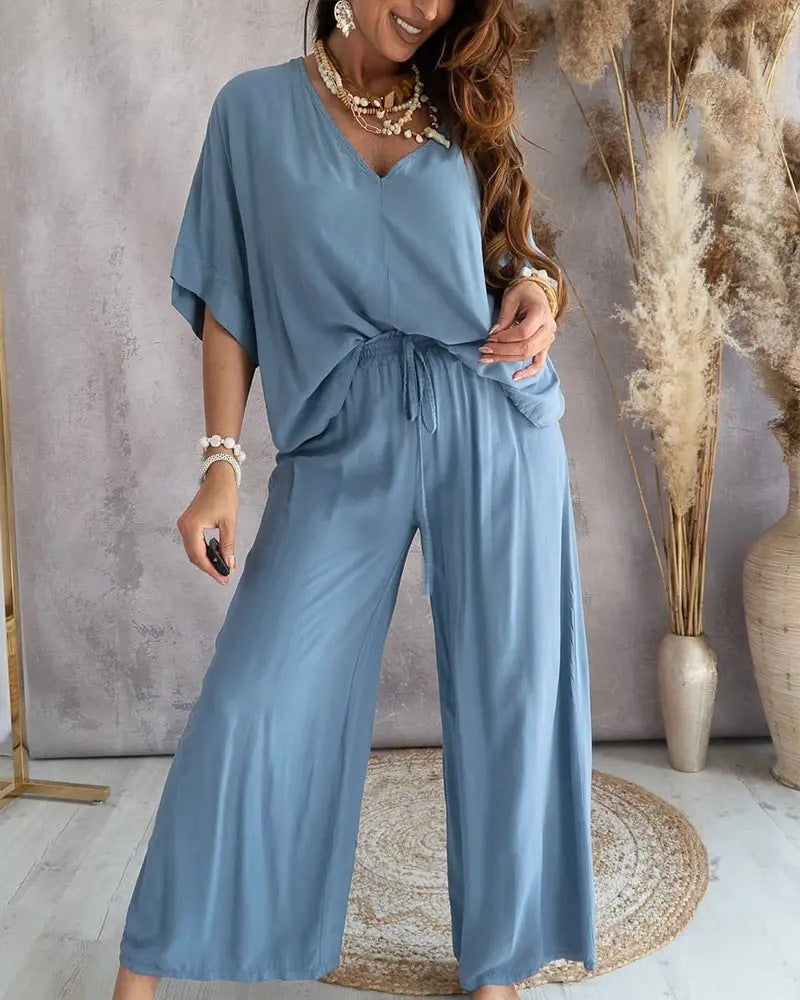 Lea Bergen™ | Boho Avslappet Loungewear Sett