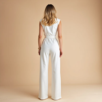 Lea Bergen™ | Elegant jumpsuit med belte