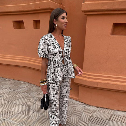 Lea Bergen™ | Sett med pufferm og knytedetalj